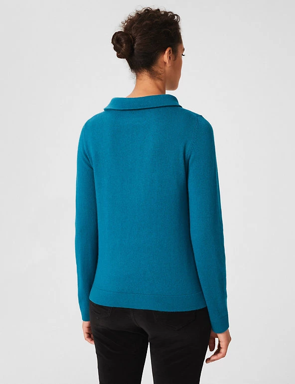 HOBBS Jumpers Wool Rich Roll Neck Jumper With Cashmere - Image 3