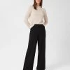 HOBBS Elasticated Waist Wide Leg Trousers