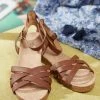 FatFace Leather Ankle Strap Flat Sandals
