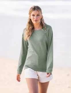 Celtic & Co. Sweatshirts Cotton Linen Blend Crew Neck Sweatshirt