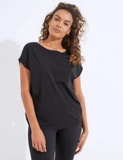 Dharma Bums Women Cotton Rich Scoop Neck Relaxed T-Shirt