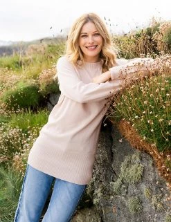 Celtic & Co. Jumpers Pure Wool Crew Neck Longline Jumper