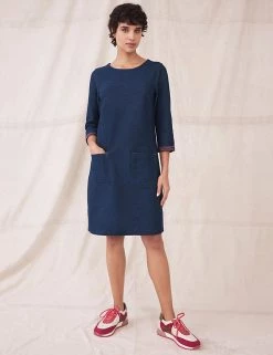 White Stuff Dresses Cotton Rich Knee Length Shift Dress