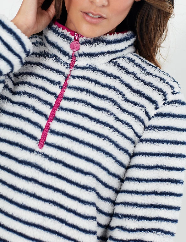 Joules Jumpers Striped Half Zip Jumper - Image 4