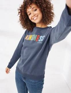 FatFace Sweatshirts Pure Cotton Kindness Slogan Sweatshirt