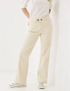 FatFace Cotton Rich Wide Leg Trousers