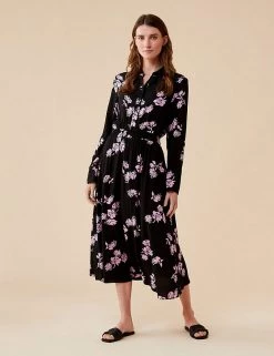Finery London Dresses Floral Midaxi Shirt Dress