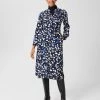 HOBBS Dresses Printed Midi Shirt Dress