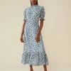 Finery London Dresses Printed High Neck Midaxi Smock Dress