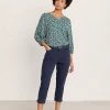 Seasalt Cornwall Cotton Rich Slim Fit Cropped Trousers