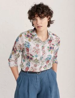 Seasalt Cornwall Shirts & Blouses Organic Cotton Printed Shirt