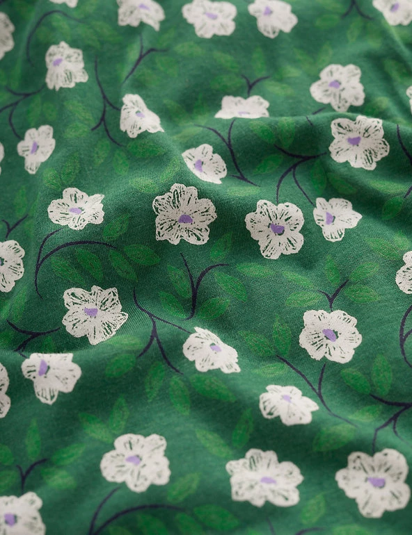 Seasalt Cornwall Women Cotton Blend Floral Short Sleeve Top - Image 5