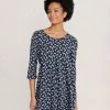 Seasalt Cornwall Tunics Cotton Rich Floral 3/4 Sleeve Tunic