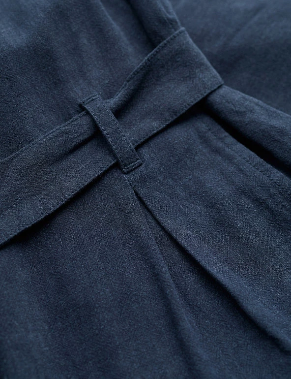 Seasalt Cornwall Dresses Linen Rich Belted Sleeveless Jumpsuit - Image 4