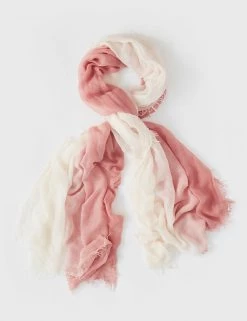 White Stuff Scarves Recycled Ombre Fringed Scarf