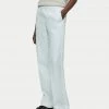Jigsaw Pure Linen Side Zip Straight Leg Trousers