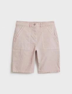 White Stuff Cotton Rich Chino Shorts With Linen