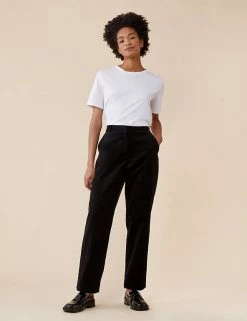 Finery London Cotton Rich Cord Tapered Trousers