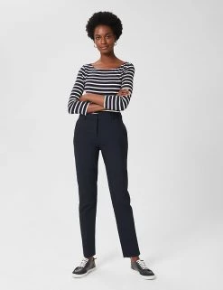 HOBBS Cotton Rich Tapered Ankle Grazer Trousers
