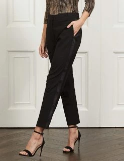 SOSANDAR Tuxedo Tapered Trousers