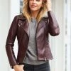 SOSANDAR Coats & Jackets Leather Biker Jacket