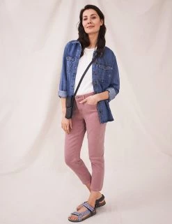 White Stuff Cotton Rich Slim Fit Cropped Jeans