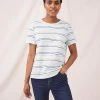 White Stuff Women Organic Cotton Striped T-Shirt