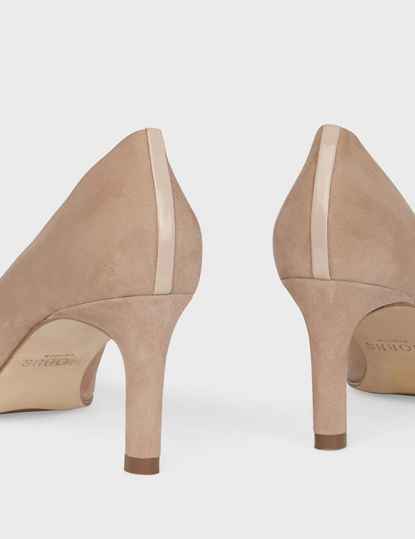 HOBBS Suede Stiletto Heel Court Shoes - Image 3