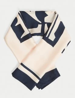 Jigsaw Scarves Pure Silk Printed Scarf