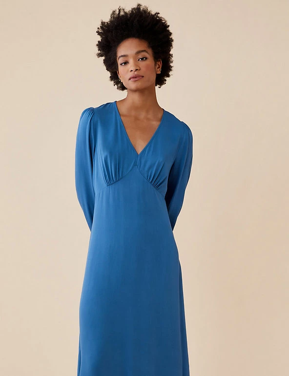 Finery London Dresses V-Neck Midi Tea Dress - Image 7
