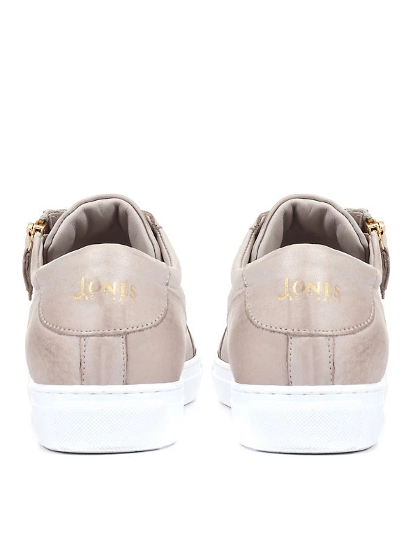 Jones Bootmaker Leather Lace Detail Trainers - Image 21