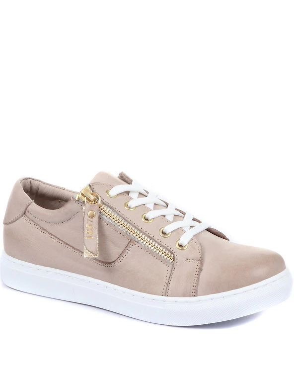 Jones Bootmaker Leather Lace Detail Trainers - Image 19