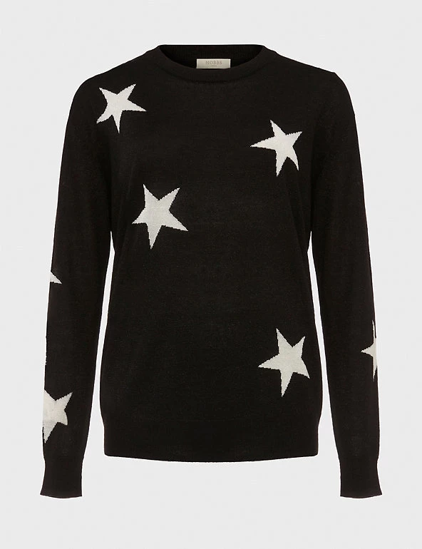 HOBBS Jumpers Star Crew Neck Jumper - Image 2