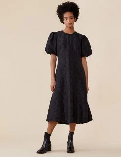 Finery London Dresses Embroidered Midi Tea Dress
