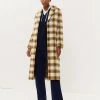 JAEGER Coats & Jackets Checked Tailored Coat With Wool