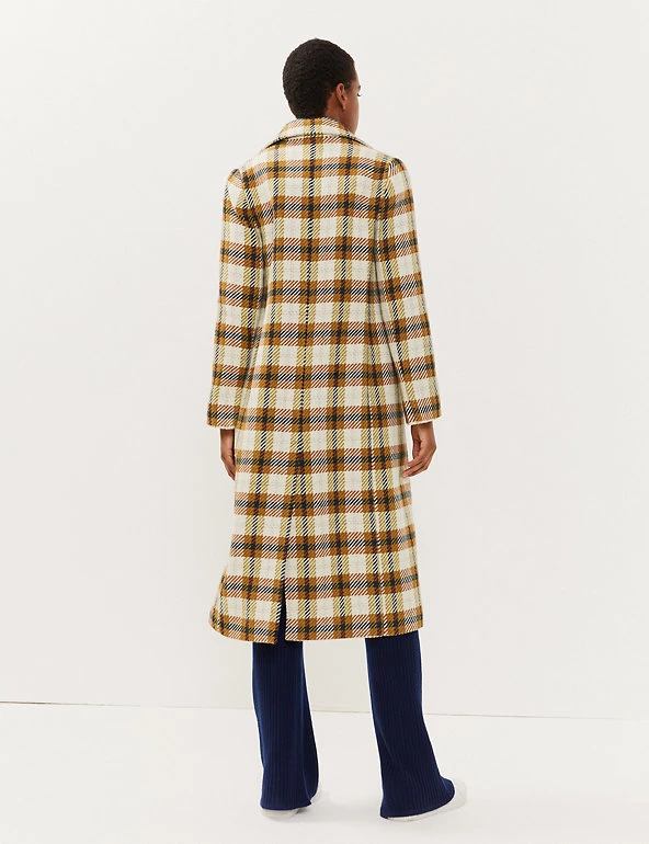 JAEGER Coats & Jackets Checked Tailored Coat With Wool - Image 5