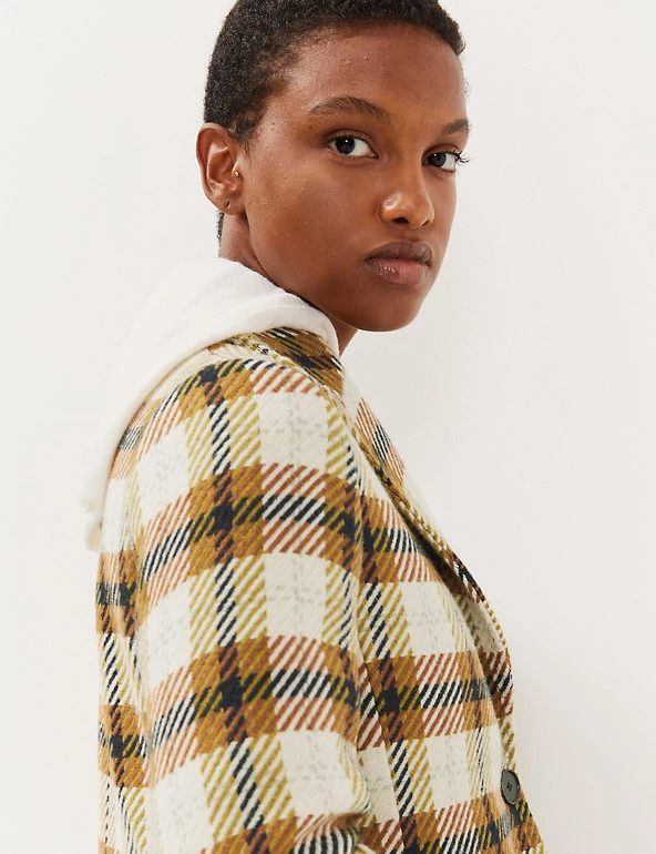 JAEGER Coats & Jackets Checked Tailored Coat With Wool - Image 6