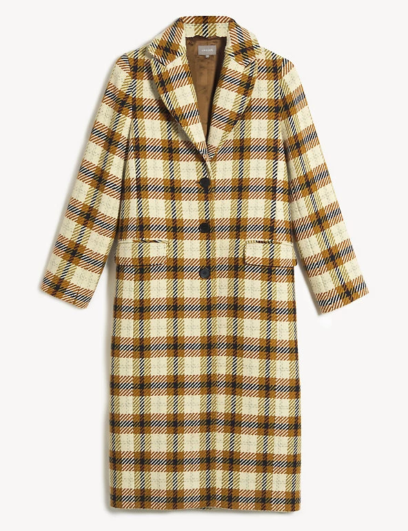 JAEGER Coats & Jackets Checked Tailored Coat With Wool - Image 2