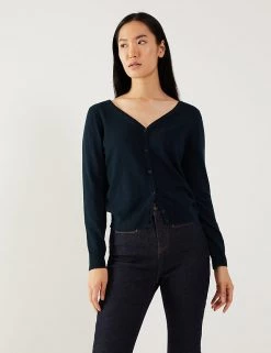 JAEGER Cardigans V-Neck Cardigan With Cashmere