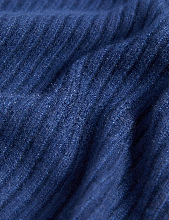 JAEGER Jumpers Wool Ribbed V-Neck Jumper With Cashmere - Image 6