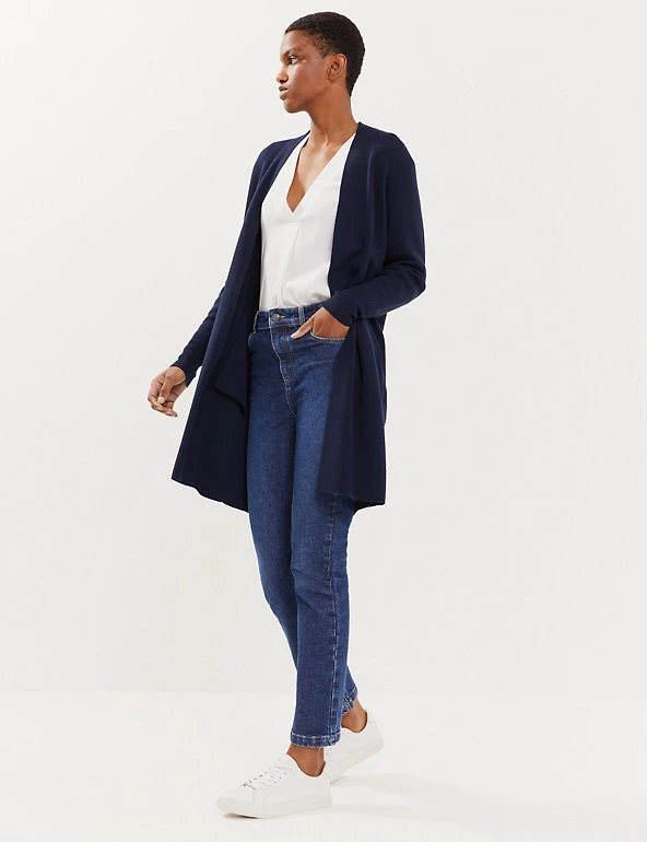 JAEGER Cardigans Pure Wool Longline Cardigan - Image 15