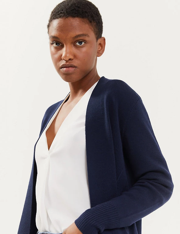JAEGER Cardigans Pure Wool Longline Cardigan - Image 16