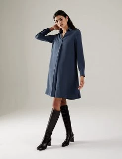 JAEGER Dresses V-Neck Knee Length Swing Dress