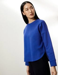 JAEGER Sweatshirts Cotton Rich Crew Neck Sweatshirt