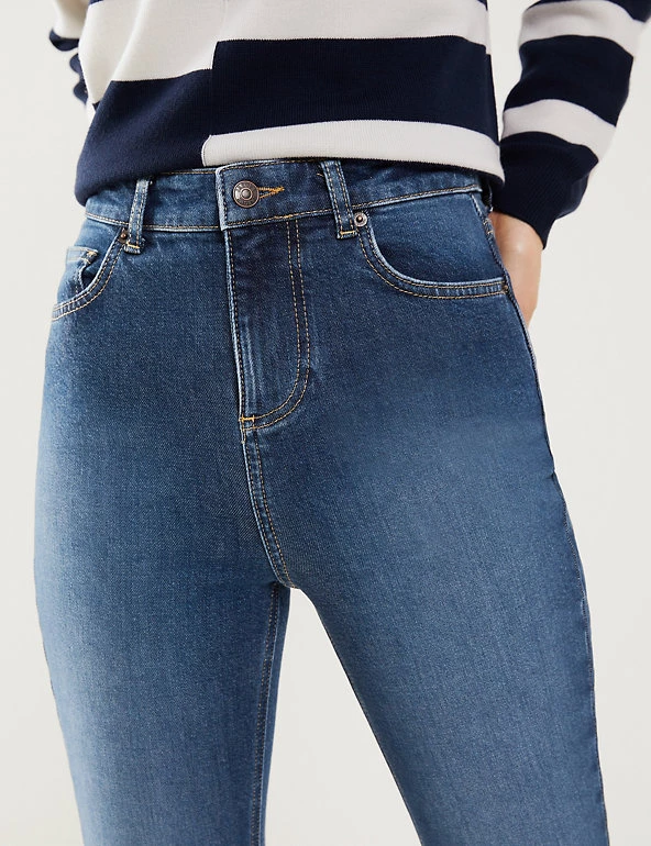 JAEGER High Waisted Skinny Jeans - Image 4