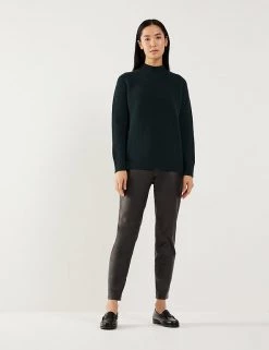 JAEGER Leather Skinny Trousers