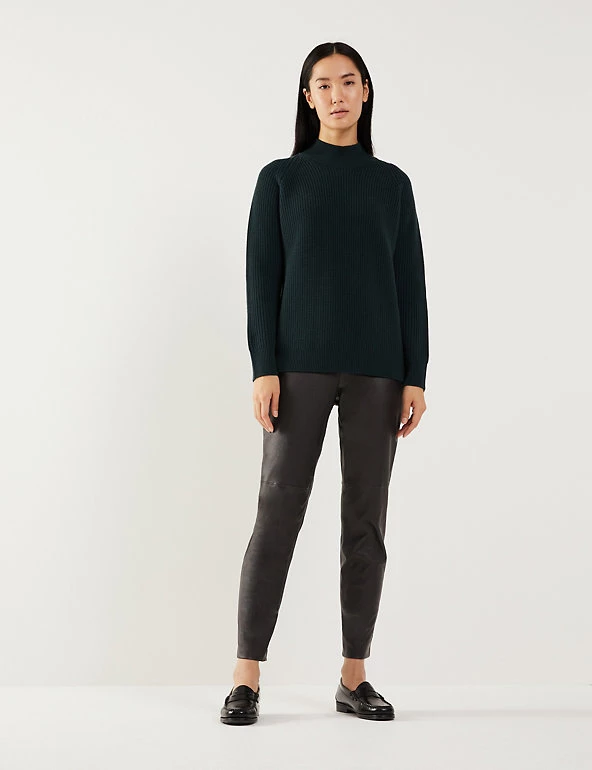 JAEGER Leather Skinny Trousers