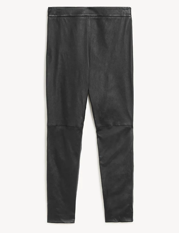 JAEGER Leather Skinny Trousers - Image 2