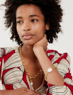 JAEGER Jewellery Gold Tone Freshwater Pearl Bracelet